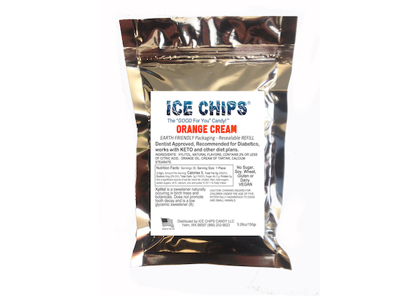 ICE CHIPS® Orange Cream Xylitol Candy